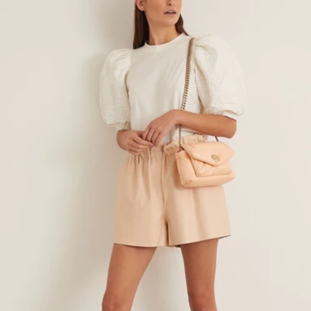 NWT Sea Rene Cotton Puff Sleeve T-Shirt